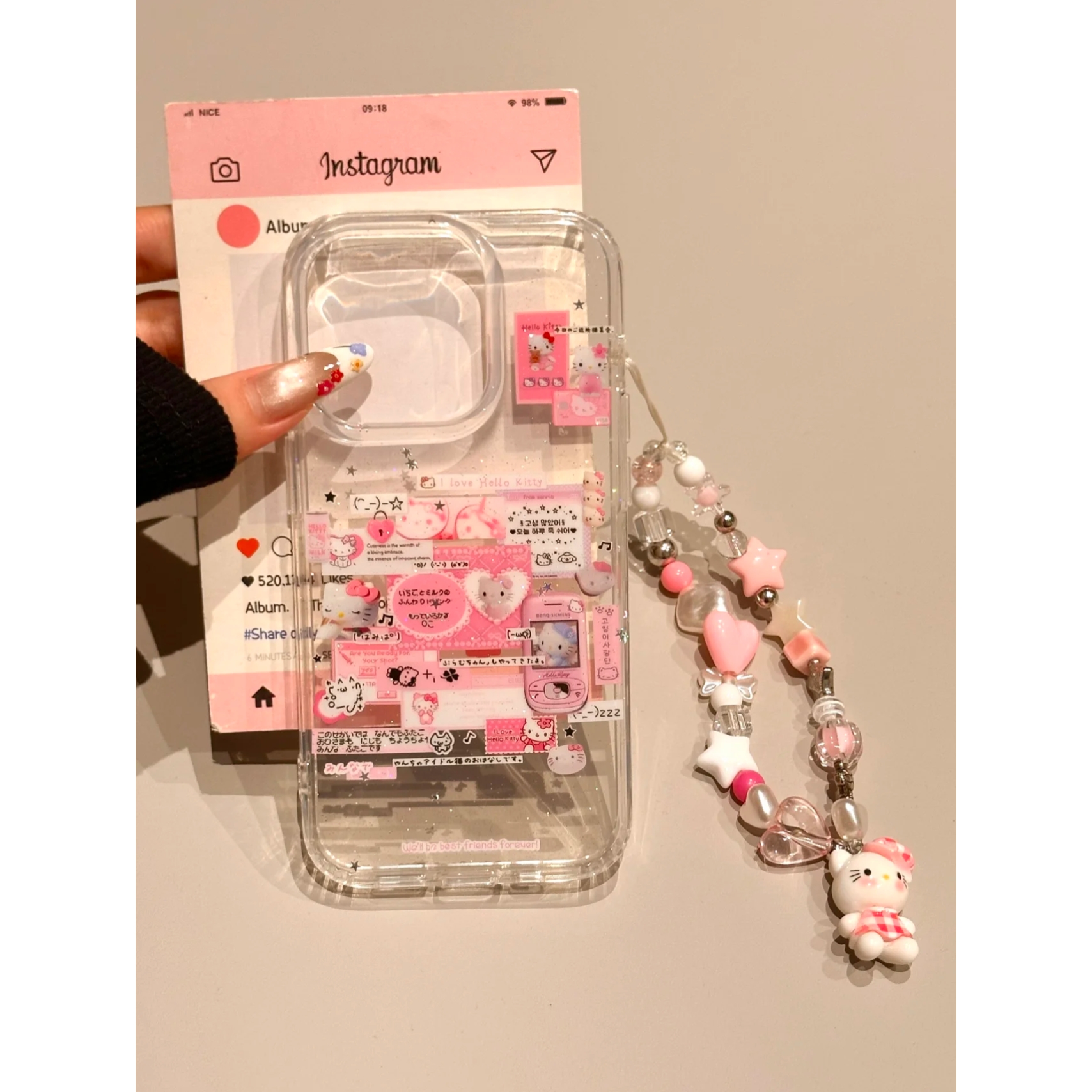 少女心ins可爱卡通BB机KT手机壳