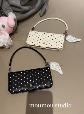 韩系ins小众纯色波点翻盖手机壳