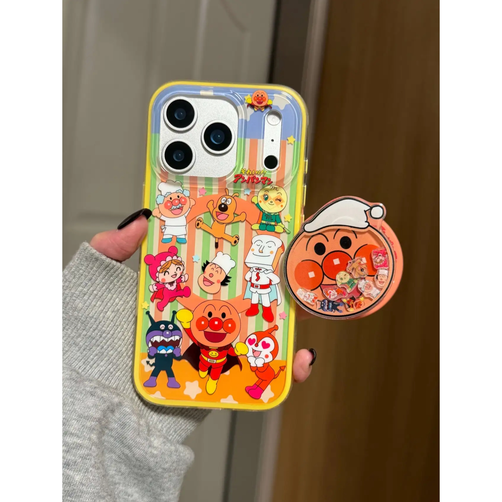 可爱ins卡通面包超人磁吸手机壳