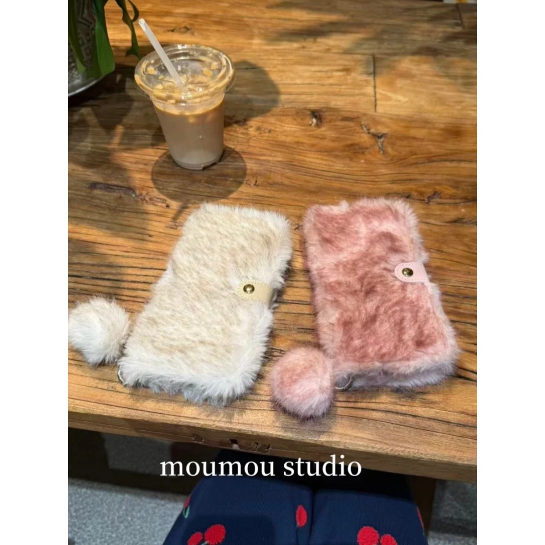 MOMOMOSTUDIOS小众ins粉白毛绒翻盖挂绳适用iPhone17promax新款16pro苹果手机壳15pro全包14防摔13软壳保护套,3C数码配件,手机保护套/壳,淘宝优惠券,粉丝福利购,淘宝优惠卷