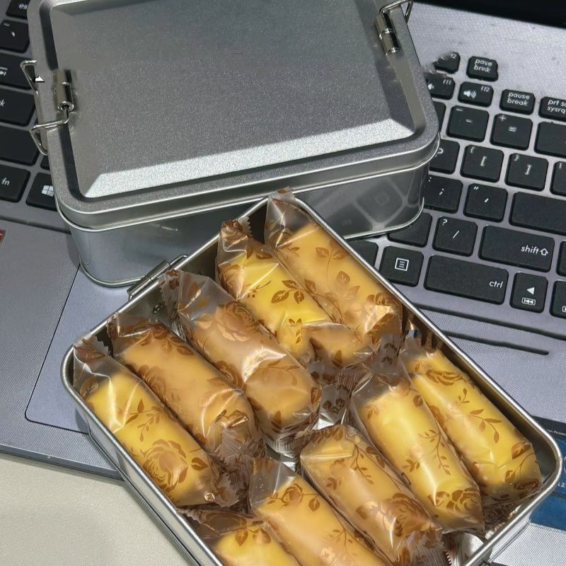 铁盒凤梨酥精美铁盒装早餐代餐台湾传统糕点心伴手礼盒新鲜营养