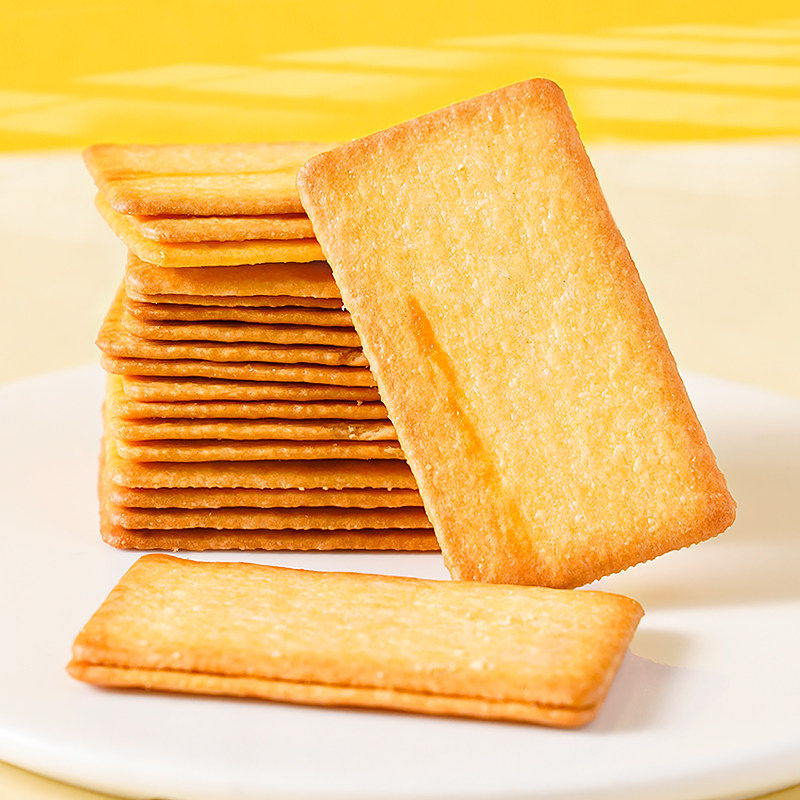 【新品7折】 早餐下午茶岩烧芝士脆饼干薄脆小零食小吃休闲美食品