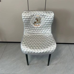 弧形椅子套罩全包防滑家用椅套四季 新款 通用防猫抓餐椅坐垫套弧形