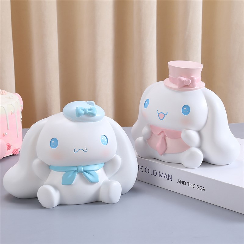 卡通玉玉狗存钱罐女孩存钱筒防摔存钱筒存钱筒可存可取儿童摆件