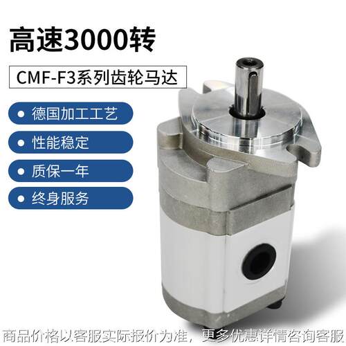 3/5系列齿轮马达高转速3000转风机抽水/油改装高压液压油马达