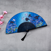 中国风女士扇子日式 古风折扇手工折叠扇汉服随身便携儿童小扇夏天