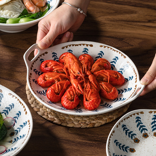 陶瓷日式碗家用2021新款饭碗单个网红碗盘餐具盘子菜盘吃饭碗碗碟