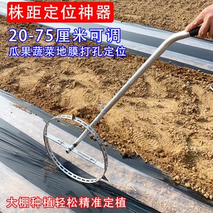 西瓜种植定距神器定株距打眼工具轮式定位器机械测量定植圈定蔓尺
