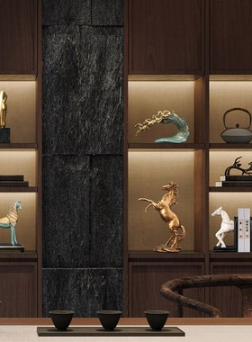 马到成功艺术轻奢客厅摆件办公室电视柜酒柜玄关高级感家居装饰品