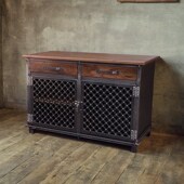 loft复古餐边柜客厅餐厅柜子工业风实木茶水柜备餐柜厨房小储物柜