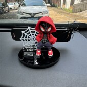 车内摆件车载挪车电话牌 牌网红个性 新款 蜘蛛侠汽车临时停车号码