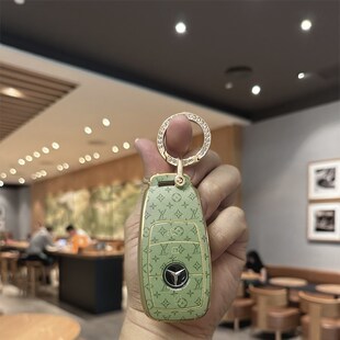 适用于奔驰钥匙套e300l c260l壳A200L男gle350扣glb220女glc包gla