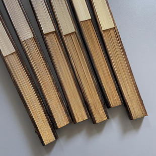 男女扇文玩书法扇子挑灯方宣纸苏工折扇 95寸18桃丝竹棕竹折扇