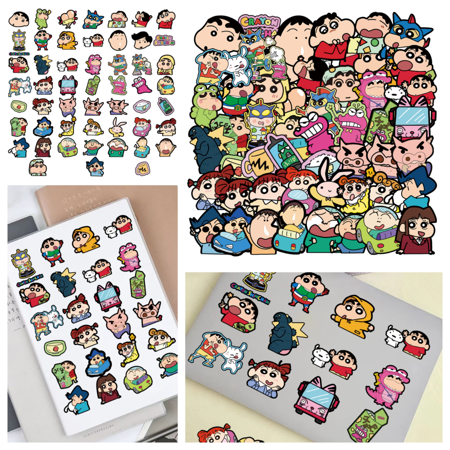 60张卡通蜡笔小新表情包动画贴纸