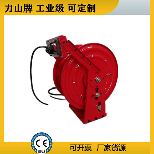 移动伸缩弹簧电缆卷筒不锈钢舞台信号光纤防爆电缆盘工业级30米