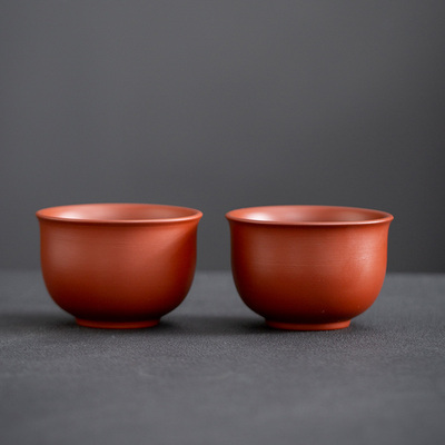 大红袍紫砂茶杯品茗杯主人杯