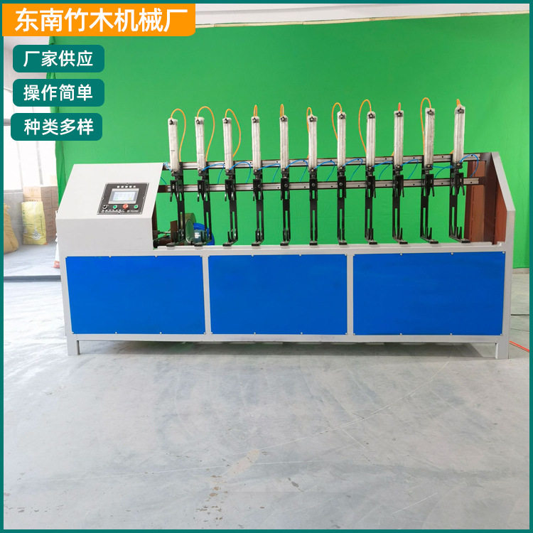 新型全自动数控定切机竹丝竹条长度切断机竹制品加工用设备