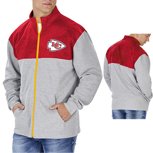 春秋NFL美式橄榄球男运动健身训练全拉链立领长袖拼接卫衣外套