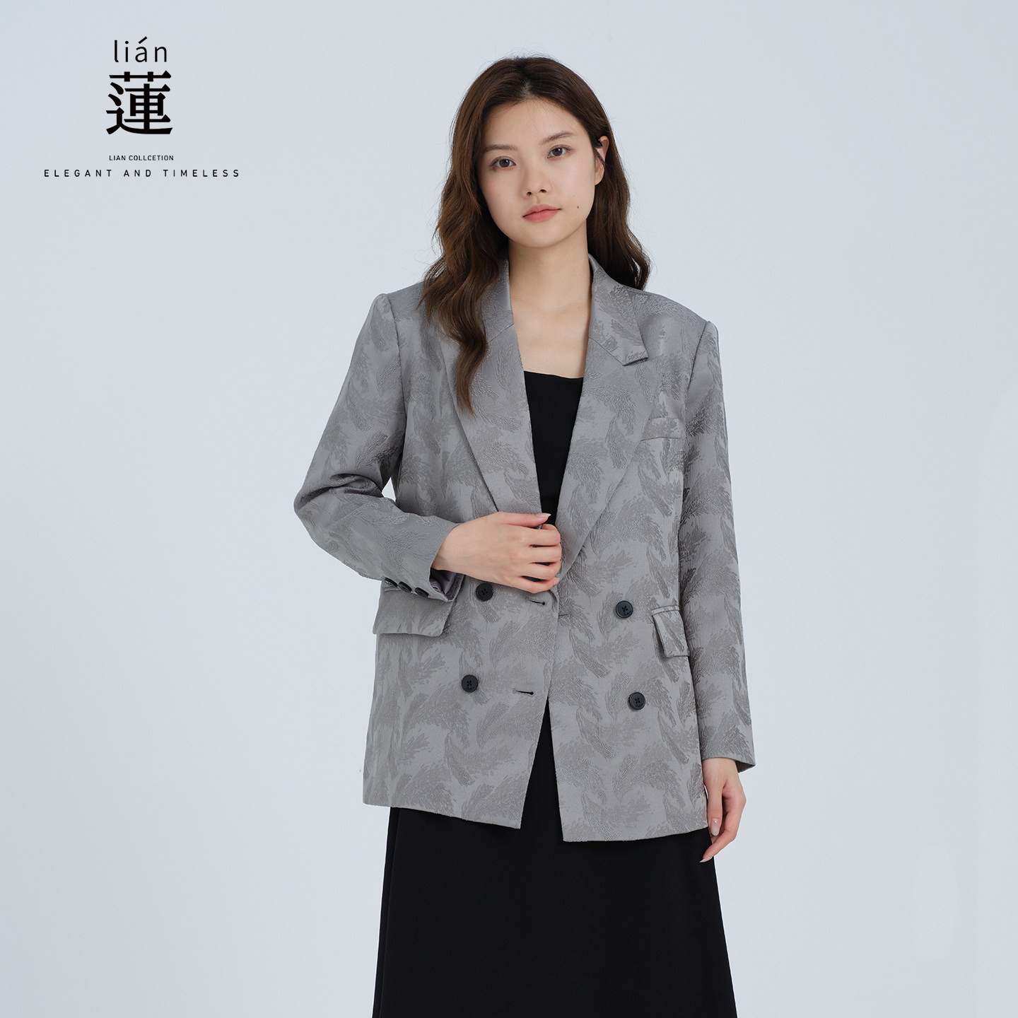 阿依莲时尚高级感西装外套女秋季新款设计感休闲西服独特宽松上衣