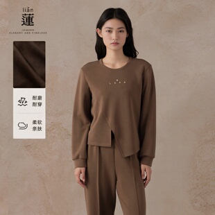 两件套设计感上衣显瘦阔腿裤 阿依莲复古休闲套装 时尚 新款 子 女秋季