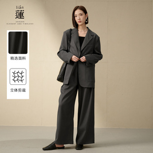 高端大气两件套外套休闲西裤 阿依莲时髦高级感西装 新款 女秋季 套装