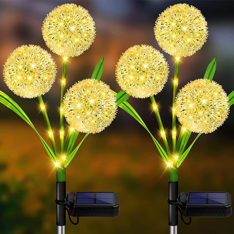 太阳能户外灯庭院装饰灯蒲公英灯阳台花园布置景观彩灯插地草坪灯