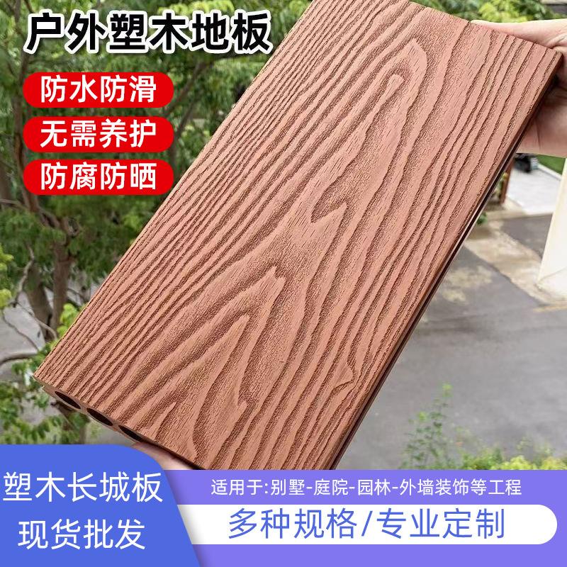 塑木地板室外庭院防水防滑二代共挤塑木地板户外自铺露台木塑地板