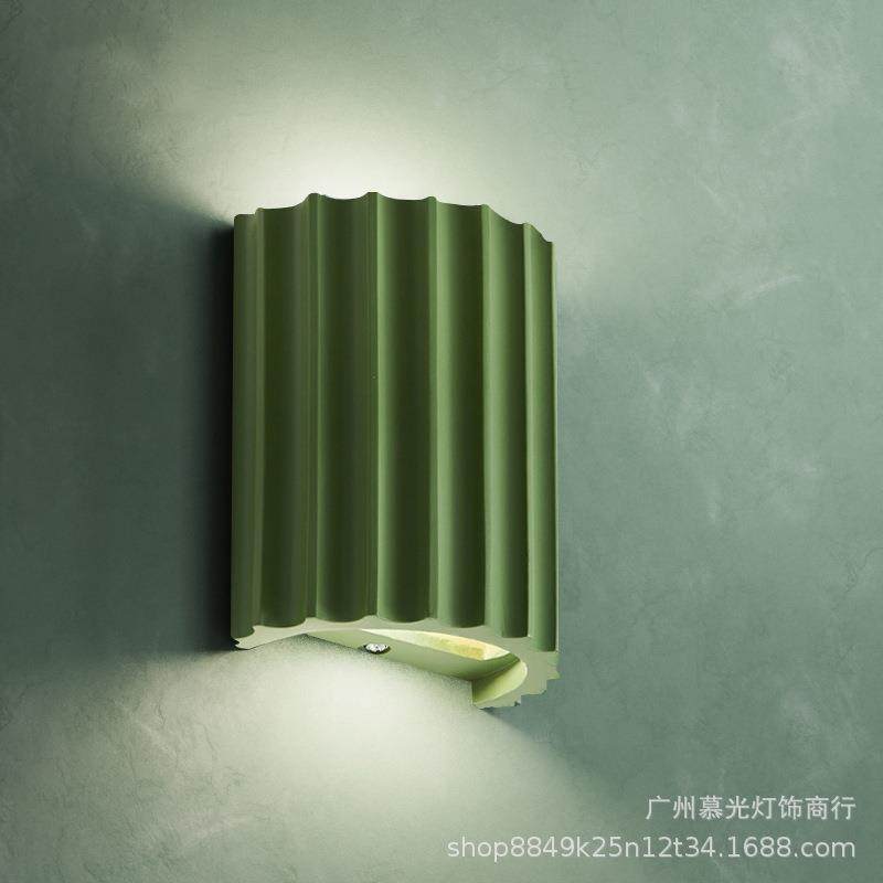 设计师楼梯壁灯创意马卡龙过道走廊墙灯现代简约客厅电视背景墙灯