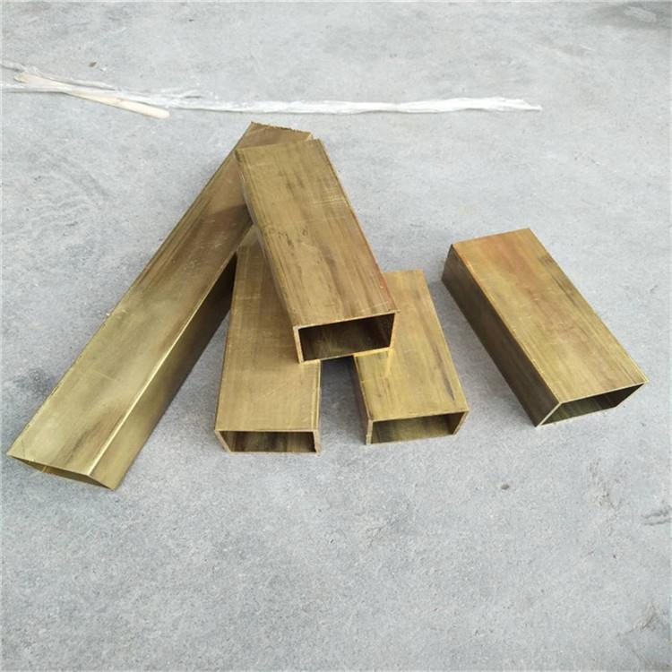 长期促销灯具H65黄铜方管 拉丝黄铜扁管20*40 50*25 40*20*1.5 2