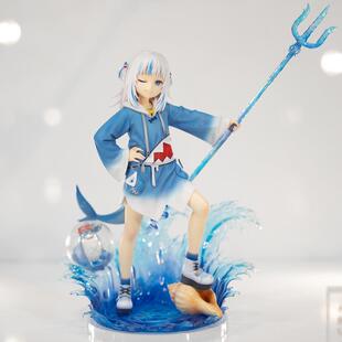 hololive 鲨鱼噶呜古拉手办 COCO设计静态手办模型 VTB神话系列收