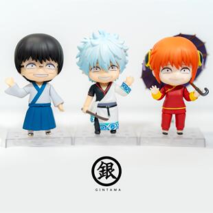 银魂 坂田银时 志村新八 神乐 土方十四郎 gsc 粘土人 正版 手办