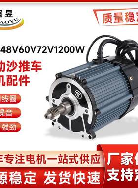 厂家永磁无刷直流电动沙推车电机配件36V48V60V72V1200W