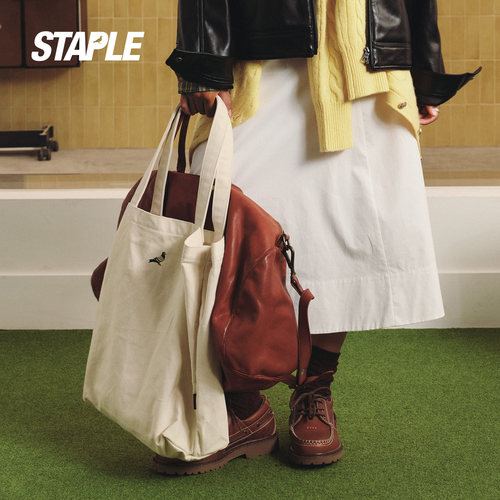 STAPLE重磅帆布托特包大容量
