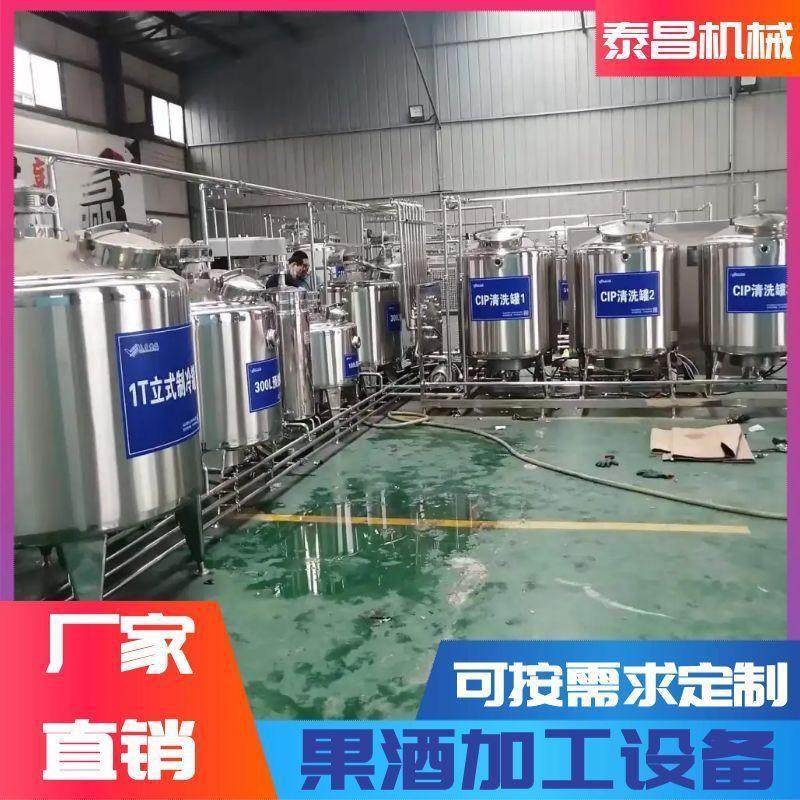 梅子酒加工全套设备桑葚果酒制作生产线青梅饮料哈密瓜酒生产设备