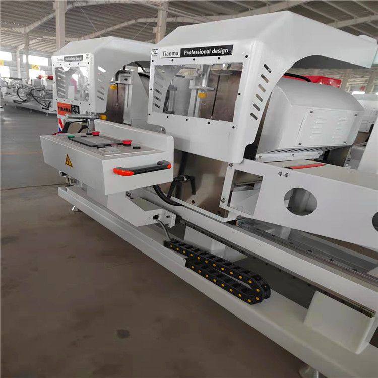 厂家供应断桥铝门窗机器设备 下沉式重型组角机 数控双头切割锯