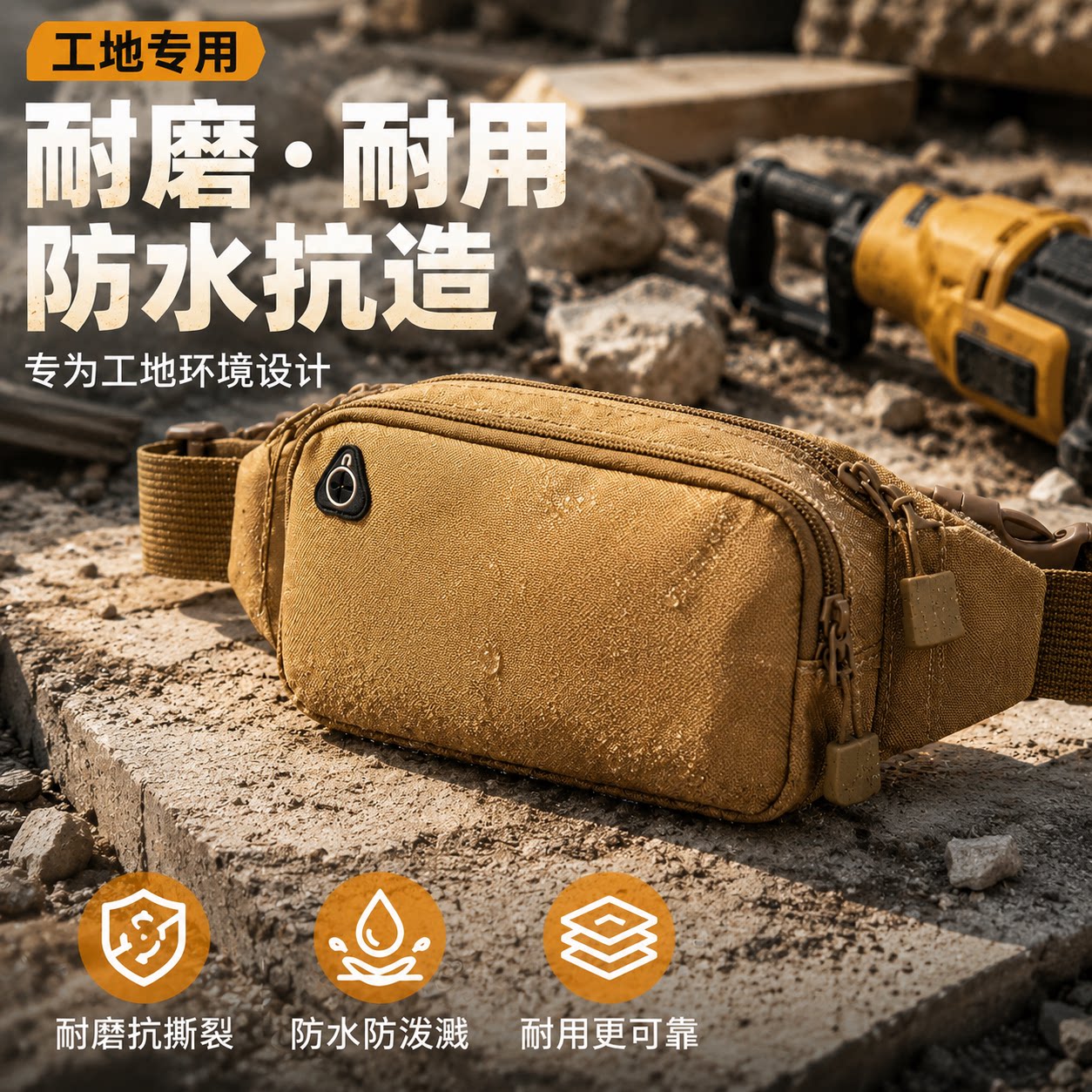 工作运动跑步手机腰包男士小型女2026新款包户外工地干活专用耐磨
