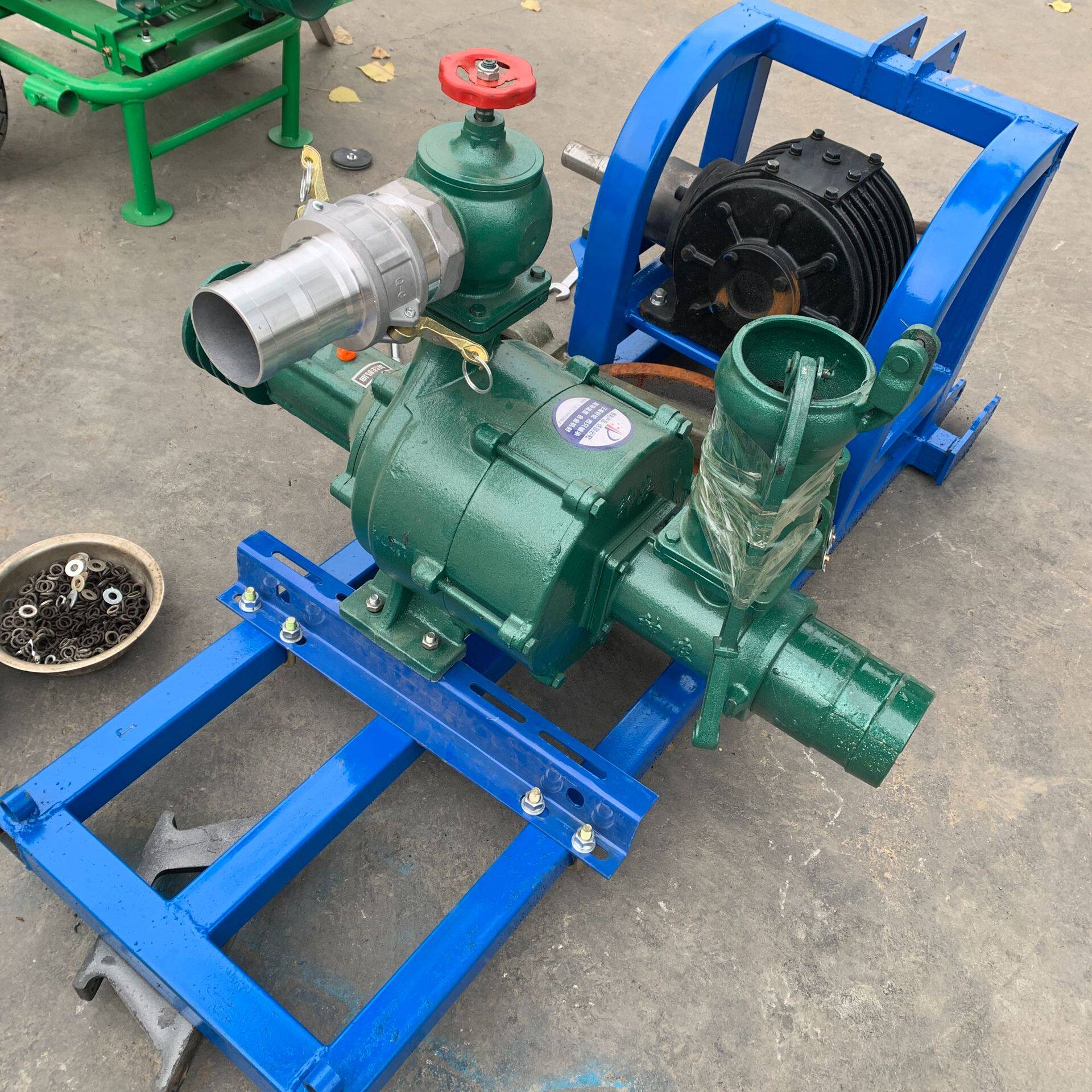 八寸农用离心泵 抽水排涝工地治理水泵 柴油动力拖车泵