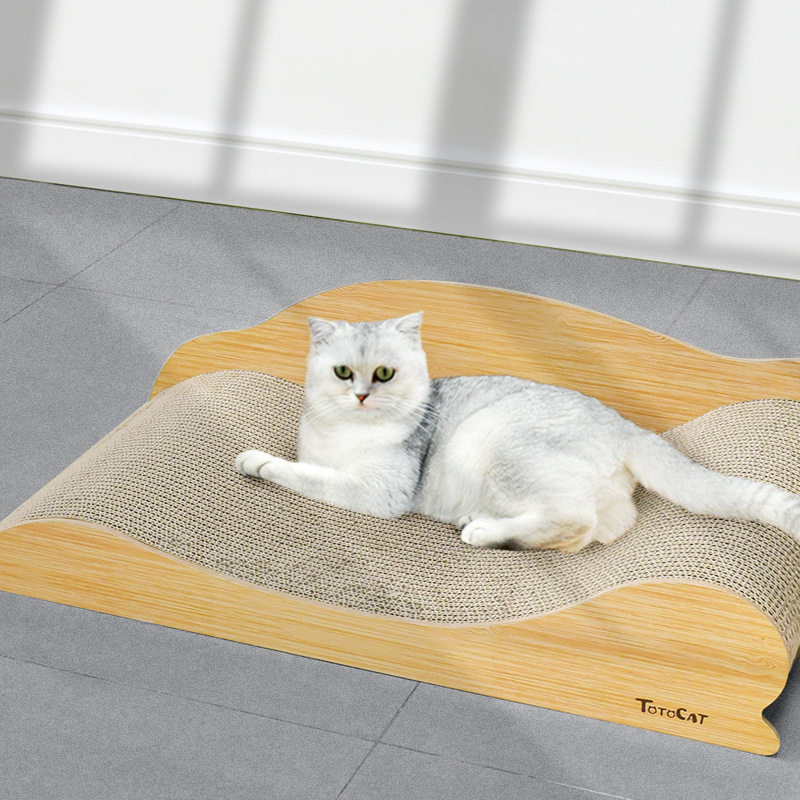 猫抓板不掉屑贵妃椅猫窝一体大号瓦楞纸猫抓窝猫咪抓板磨爪猫沙发