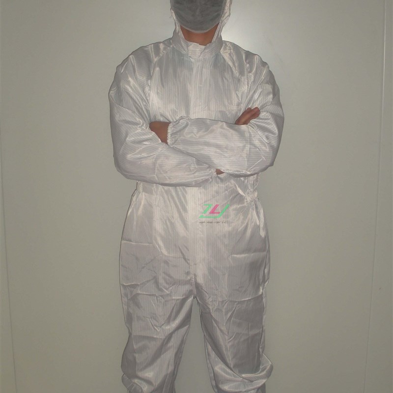 防静电连体无尘防护服连体连帽工衣工作净化套装分体带鞋帽洁净服