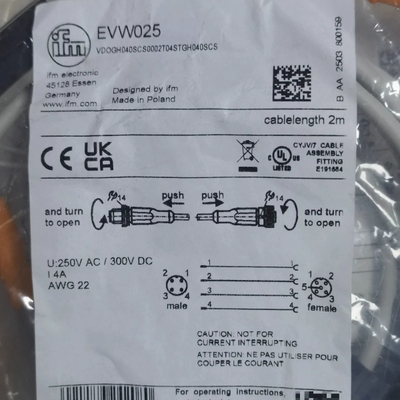 IFM易福门EVW025连接线，，波(议价）