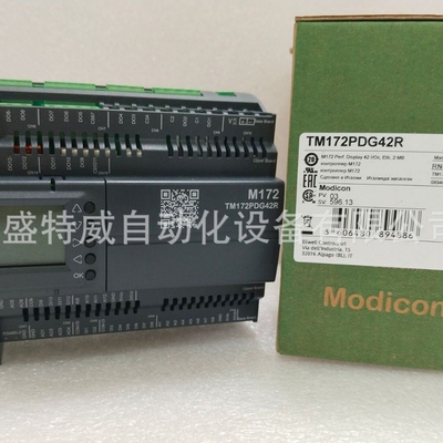原装现货 TM172PDG42R PLC控制器 42I/O带显示器 以太网，Modbus