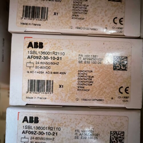 议价AF09Z-30-10-21 ABB接触器，24V，全新原装