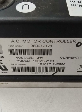 柯蒂斯AC电机控制器1232E-2121，24V/180A，