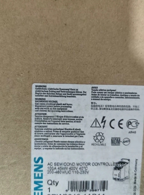 3RW3046-1AB14交流半导体电机控制器，正-议价