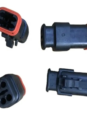 原装安费诺AT06-4S-SR01BLK4路黑色汽车连接器插头