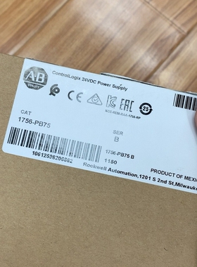 议价A-B 1756-PB75拆封成色98新，需要联系维修