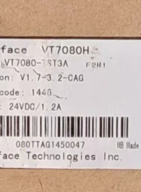 奥托菲斯autoface人机界面触摸屏，VT7080H，全新议价
