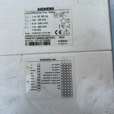 SIPROTEC保护器7SD6101-5BB29-0B【议】