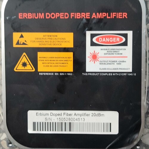 ERBIUM DOPED FIBRE AMPLIFIER 2