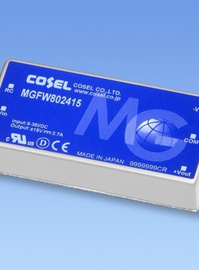 日本科索 80W双路输出电源MGFW804812 MGFW804815 MGFW802412议价